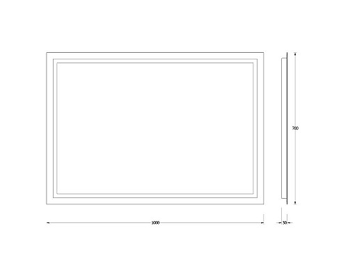 Santeh-Crystal.ru: Зеркало 100х70 см Evoform Ledshine BY 2137 Заказать Зеркало 100х70 см Evoform Ledshine BY 2137 в магазине сантехники Santeh-Crystal.ru