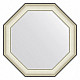Приобрести Зеркало 69х69 см белая кожа с хромом Evoform Octagon BY 7447 в магазине сантехники Santeh-Crystal.ru