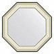 Купить Зеркало 59х59 см белая кожа с хромом Evoform Octagon BY 7446 в магазине сантехники Santeh-Crystal.ru