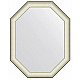 Купить Зеркало 59х74 см белая кожа с хромом Evoform Octagon BY 7443 в магазине сантехники Santeh-Crystal.ru