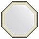 Заказать Зеркало 74х74 см белая кожа с хромом Evoform Octagon BY 7441 в магазине сантехники Santeh-Crystal.ru