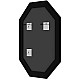 Приобрести Зеркало 71х91 см белый с серебром Evoform Octagon BY 7436 в магазине сантехники Santeh-Crystal.ru