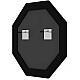 Купить Зеркало 55х55 см брашированное серебро Evoform Octagon BY 7428 в магазине сантехники Santeh-Crystal.ru