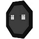 Заказать Зеркало 70х70 см брашированное серебро Evoform Octagon BY 7423 в магазине сантехники Santeh-Crystal.ru