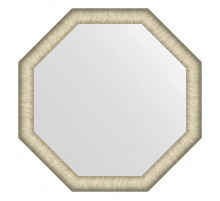 Зеркало 70х70 см брашированное серебро Evoform Octagon BY 7423