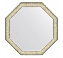 Зеркало 50х50 см брашированное серебро Evoform Octagon BY 7421