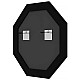 Купить Зеркало 69х69 см состаренное дерево Evoform Octagon BY 7414 в магазине сантехники Santeh-Crystal.ru