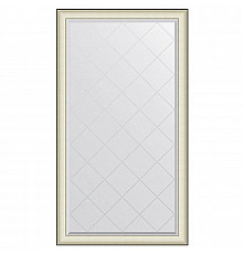 Зеркало 94х169 см белая кожа с хромом Evoform Exclusive-G BY 4574