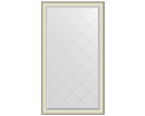 Приобрести Зеркало 94х169 см белая кожа с хромом Evoform Exclusive-G BY 4574 в магазине сантехники Santeh-Crystal.ru