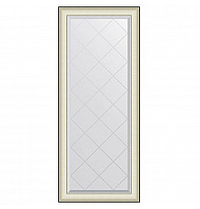 Зеркало 64х154 см белая кожа с хромом Evoform Exclusive-G BY 4568