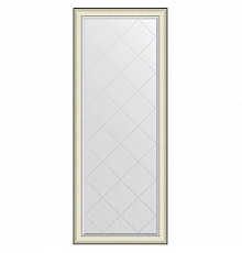 Зеркало напольное 79х200 см белая кожа с хромом Evoform Exclusive-G floor BY 6393