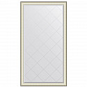 Зеркало 109х200 см белая кожа с хромом Evoform Exclusive-G floor BY 6394 Зеркало 109х200 см белая кожа с хромом Evoform Exclusive-G floor BY 6394