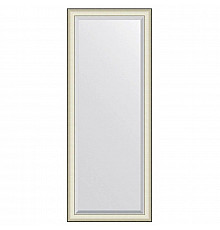 Зеркало напольное 79х200 см белая кожа с хромом Evoform Exclusive floor BY 6191