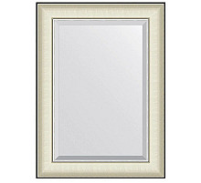 Зеркало 54х74 см белая кожа с хромом Evoform Exclusive BY 7449