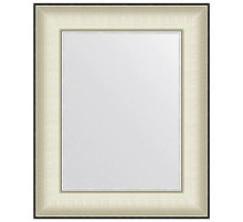 Зеркало 44х54 см белая кожа с хромом Evoform Definite BY 7636