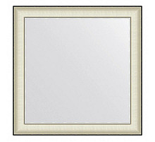 Зеркало 78х78 см белая кожа с хромом Evoform Definite BY 7632