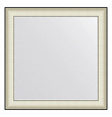 Зеркало 78х78 см белая кожа с хромом Evoform Definite BY 7632