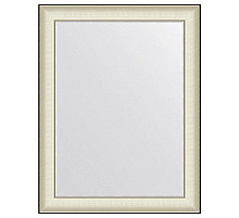 Зеркало 68х88 см белая кожа с хромом Evoform Definite BY 7630