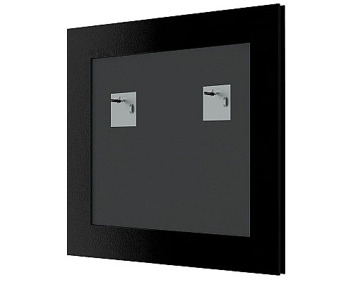 Приобрести Зеркало 68х68 см белая кожа с хромом Evoform Definite BY 7629 в магазине сантехники Santeh-Crystal.ru