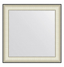 Зеркало 68х68 см белая кожа с хромом Evoform Definite BY 7629