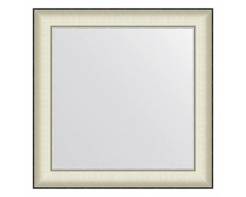 Приобрести Зеркало 68х68 см белая кожа с хромом Evoform Definite BY 7629 в магазине сантехники Santeh-Crystal.ru
