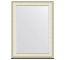 Зеркало 58х78 см белая кожа с хромом Evoform Definite BY 7626