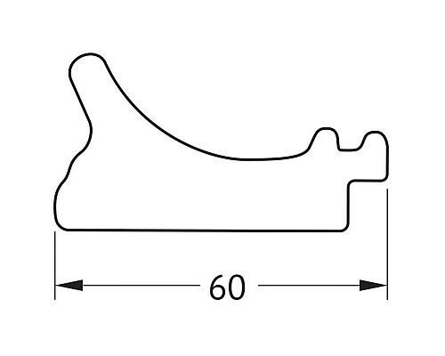 Приобрести Зеркало 54х104 см белый с серебром Evoform Definite BY 7616 в магазине сантехники Santeh-Crystal.ru