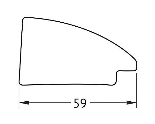 Приобрести Зеркало 53х143 см брашированное серебро Evoform Definite BY 7606 в магазине сантехники Santeh-Crystal.ru