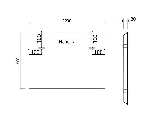 Зеркало 120x80 см Vincea VLM-3VN120