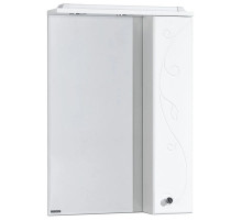 Зеркальный шкаф 65х85 см белый глянец R Акватон Лиана 1A166202LL01R