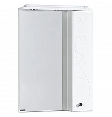 Зеркальный шкаф 65х85 см белый глянец R Акватон Лиана 1A166202LL01R