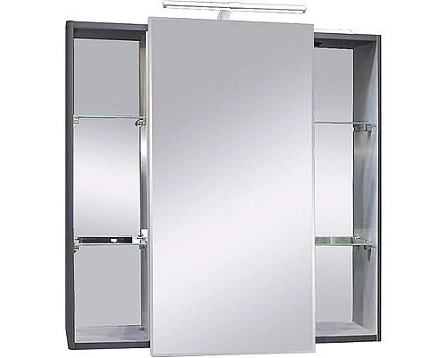 Santeh-Crystal.ru: Зеркальный шкаф 79,2х76,5 см графит матовый Caprigo Accord 2231-TP810 Купить Зеркальный шкаф 79,2х76,5 см графит матовый Caprigo Accord 2231-TP810 в магазине сантехники Santeh-Crystal.ru