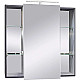 Купить Зеркальный шкаф 79,2х76,5 см графит матовый Caprigo Accord 2231-TP810 в магазине сантехники Santeh-Crystal.ru