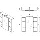 Купить Зеркальный шкаф 79,2х76,5 см графит матовый Caprigo Accord 2231-TP810 в магазине сантехники Santeh-Crystal.ru