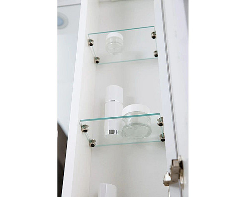 Купить Зеркальный шкаф 60х75 см Bianco Lucido BelBagno Marino MARINO-SPC-600/750-1A-BL-P-R в магазине сантехники Santeh-Crystal.ru