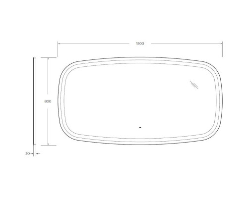 Приобрести Зеркало 150х80 см Cezares Molveno CZR-SPC-MOLVENO-1500-800-MOV в магазине сантехники Santeh-Crystal.ru