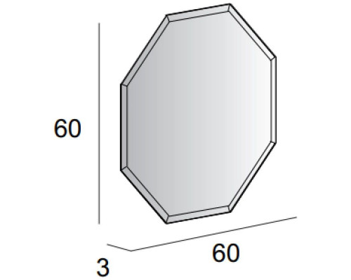 Приобрести Зеркало 60х60 см Cezares 45078 в магазине сантехники Santeh-Crystal.ru