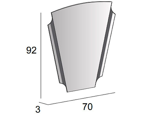 Купить Зеркало 70х92 см Cezares 45020 в магазине сантехники Santeh-Crystal.ru