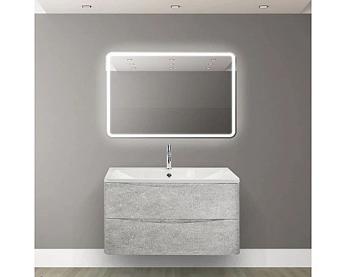 Купить Зеркало 90х60 см BelBagno Marino SPC-MAR-900-600-LED-BTN в магазине сантехники Santeh-Crystal.ru