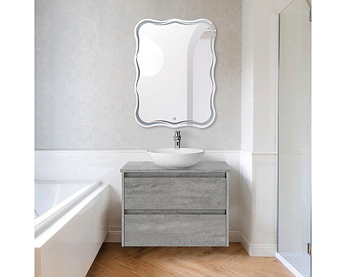 Приобрести Зеркало 60х80 см BelBagno SPC-OND-600-800-LED-TCH в магазине сантехники Santeh-Crystal.ru