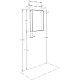 Купить Зеркальный шкаф 50х70 см белый глянец L/R Акватон Асти 1A263302AX010 в магазине сантехники Santeh-Crystal.ru