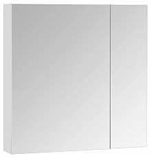 Зеркальный шкаф 70х70 см белый глянец Акватон Асти 1A263402AX010