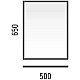 Заказать Зеркало 50х65 см Corozo Гольф SD-00000630 в магазине сантехники Santeh-Crystal.ru