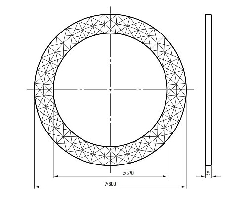 Приобрести Зеркало 80х80 см серебро Migliore 30583 в магазине сантехники Santeh-Crystal.ru
