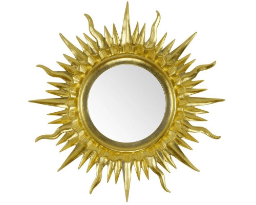 Приобрести Зеркало 98х98 см золотой Migliore Солнышко 30609 в магазине сантехники Santeh-Crystal.ru