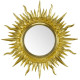 Приобрести Зеркало 98х98 см золотой Migliore Солнышко 30609 в магазине сантехники Santeh-Crystal.ru