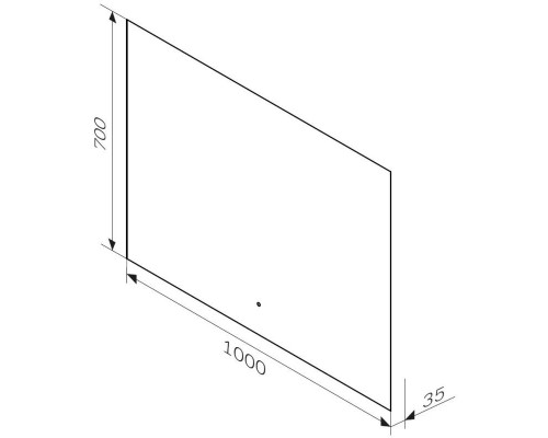 Заказать Зеркало 100х70 см Am.Pm X-Joy M85MOX11001S в магазине сантехники Santeh-Crystal.ru