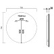 Зеркало 70x70 см черный Vincea VLM-3DE700B