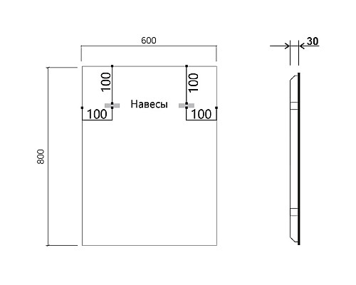 Зеркало 60x80 см черный Vincea VLM-3VN600B Зеркало 60x80 см черный Vincea VLM-3VN600B