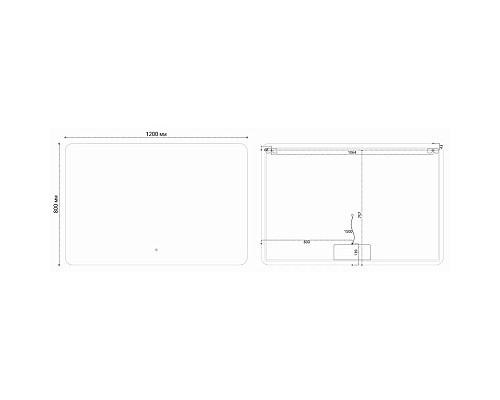 Зеркало 120x80 см Vincea VLM-3BE120-2